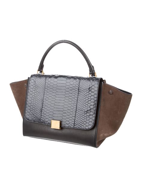 celine python trapeze bag price|Celine Python Trapeze Medium .